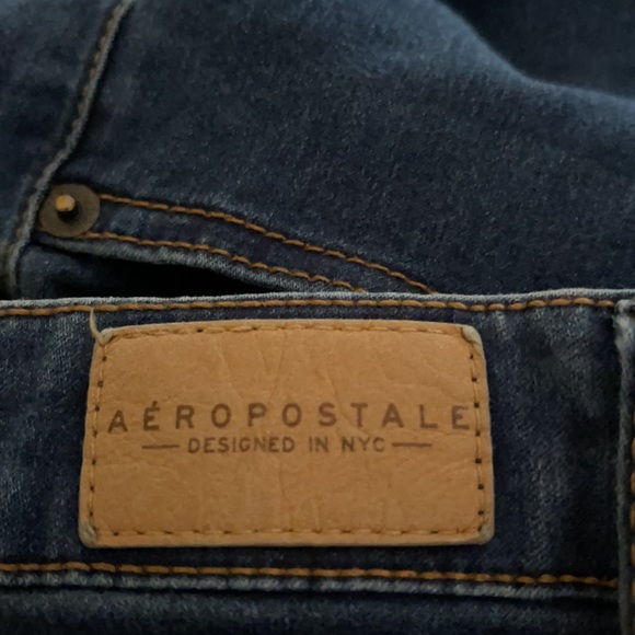 Aeropostale jeggings blue no holes sz 6 - Picture 5 of 6